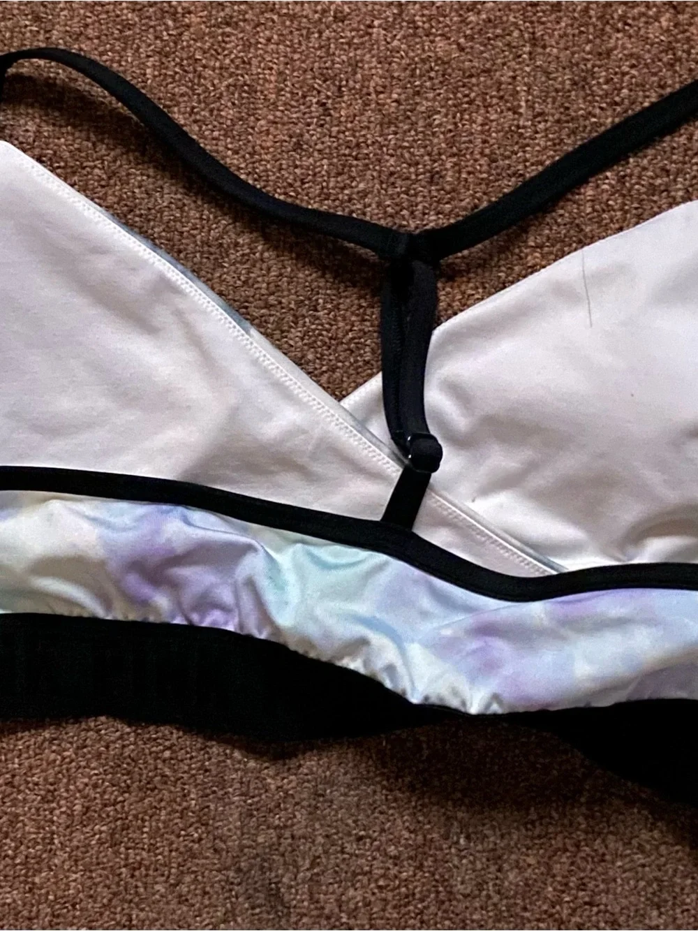 PINK Victoria's Secret Pastel Tie-Dye Bralette - Lavender, Mint, Gray